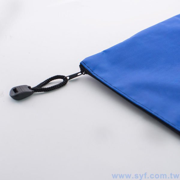 雙層拉鍊袋-牛津布材質加尼龍網格-單面單色印刷